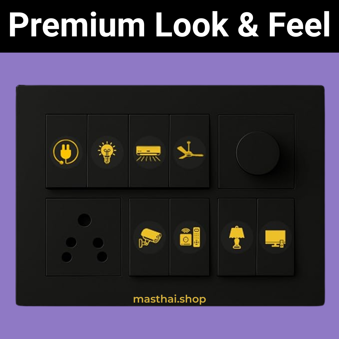 Gold Switch Stickers