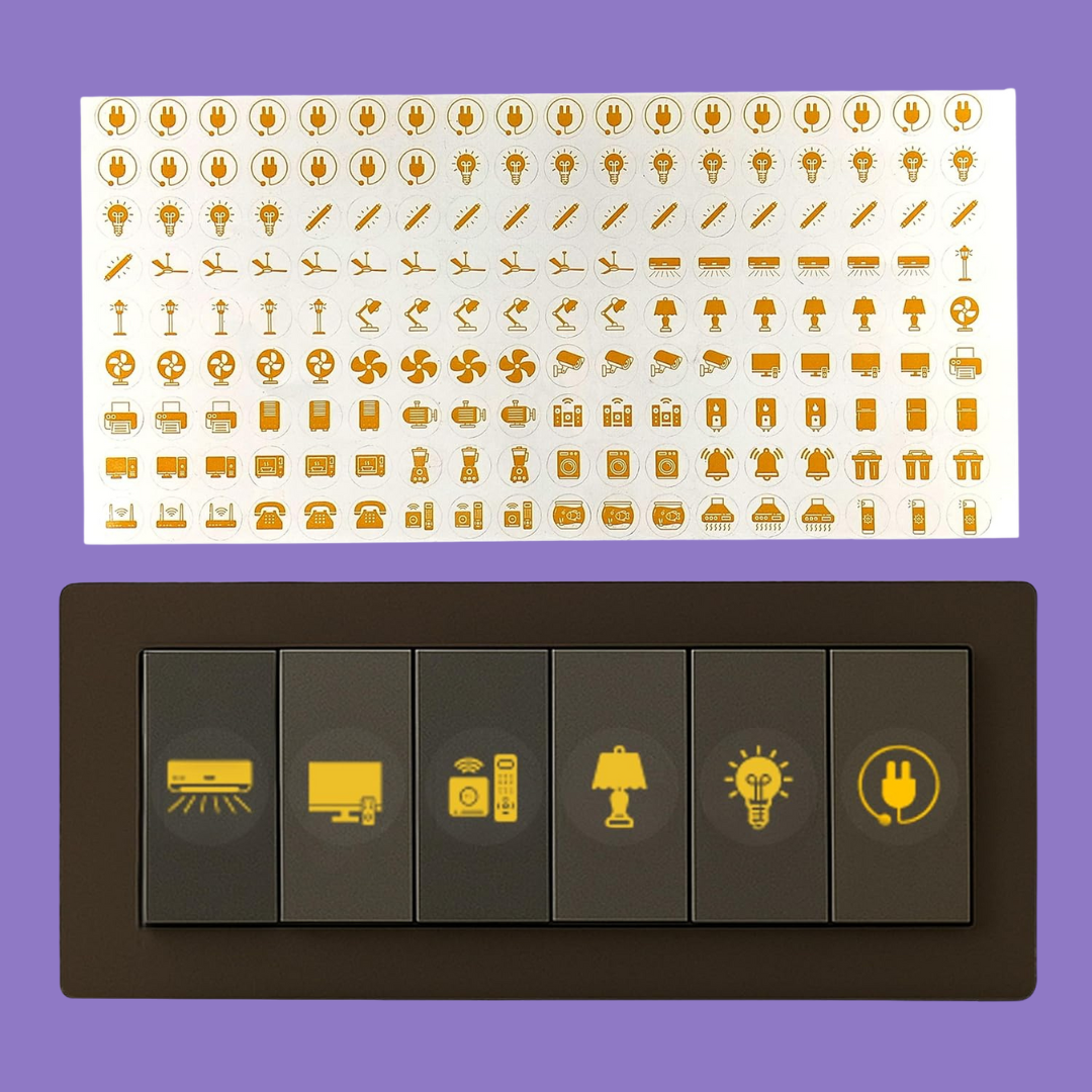 Gold Switch Stickers