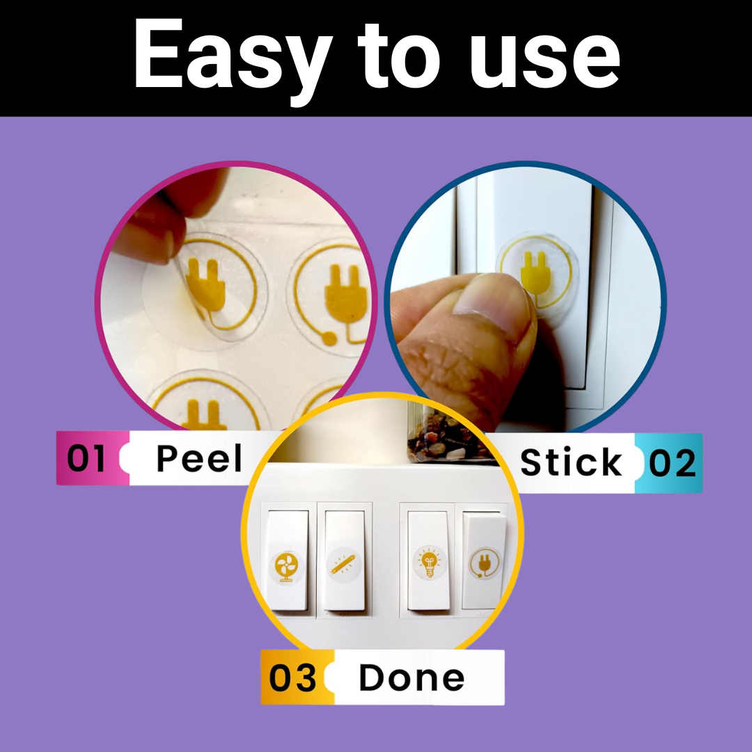 Gold Switch Stickers